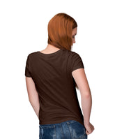 Women's Glitter Print Earth Tshirt - Back View - Premium Cotton Quality